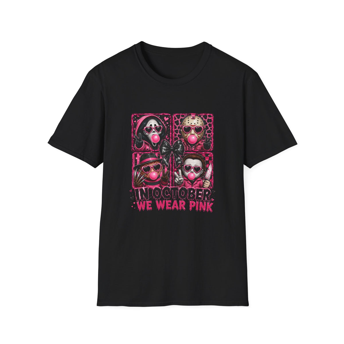 In October We Wear Pink T-Shirt — Breast Cancer Awareness