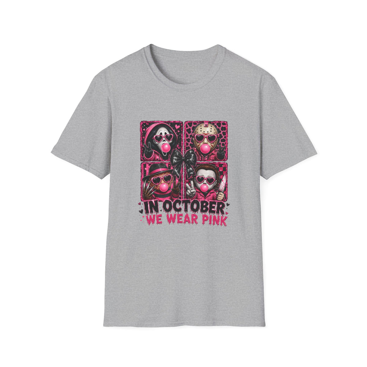 In October We Wear Pink T-Shirt — Breast Cancer Awareness