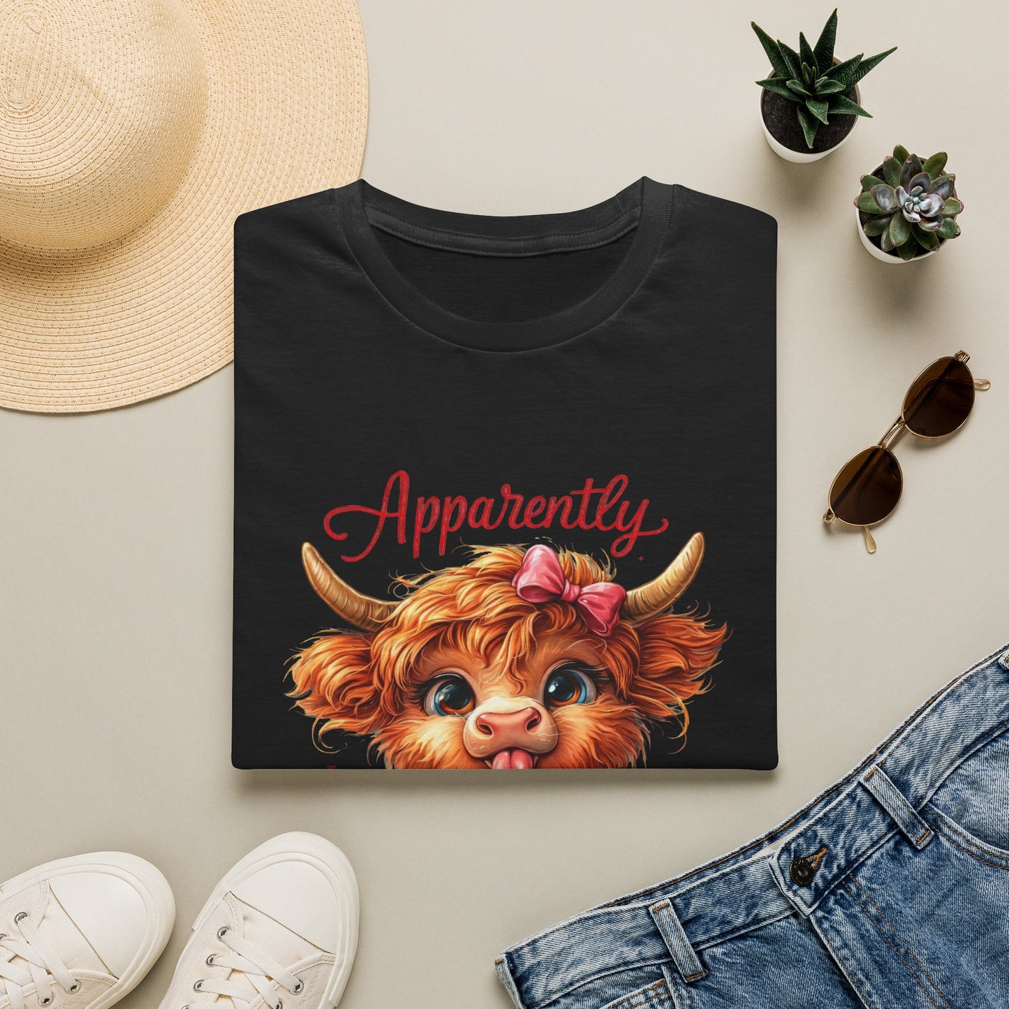 Apparently Highland Cow T-Shirt