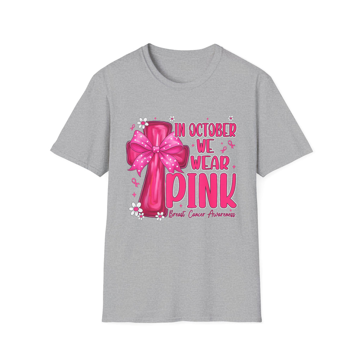 Breast Cancer Awareness T-Shirt — "In October We Wear Pink"
