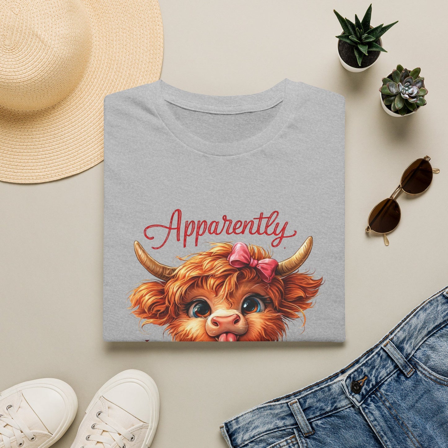 Apparently Highland Cow T-Shirt