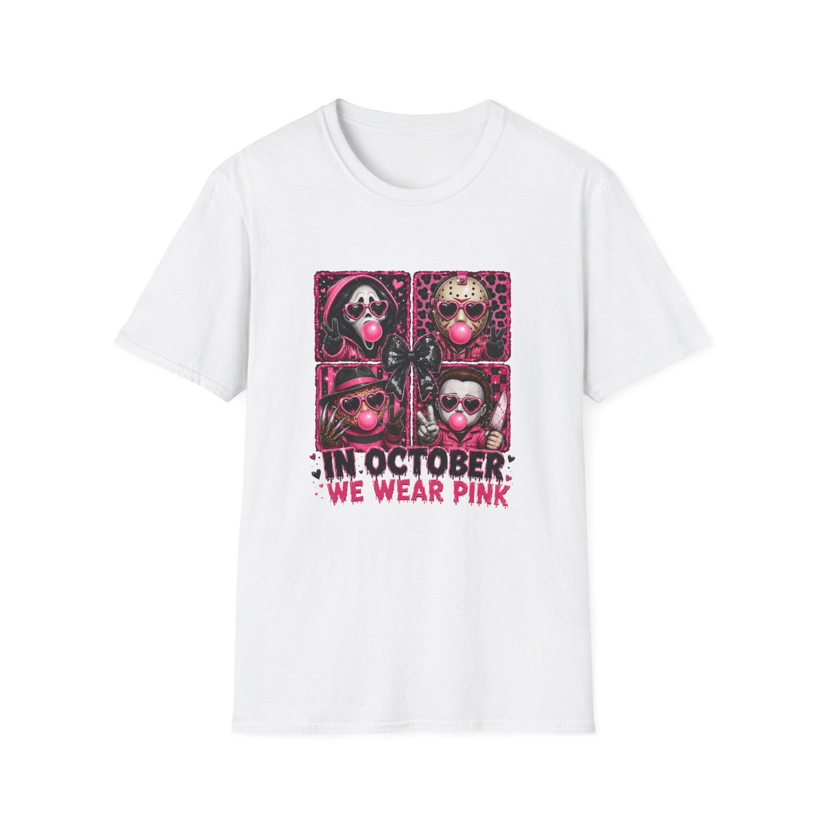 In October We Wear Pink T-Shirt — Breast Cancer Awareness