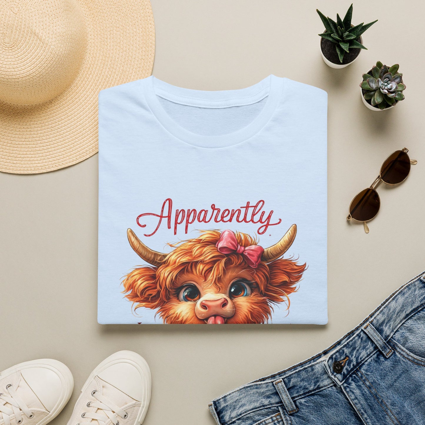 Apparently Highland Cow T-Shirt