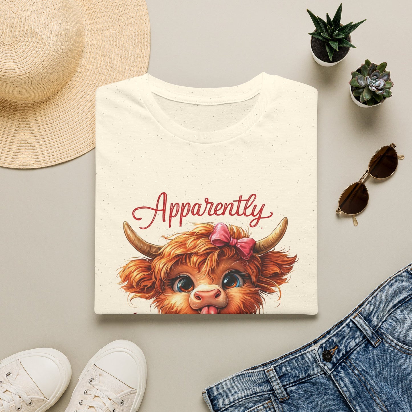 Apparently Highland Cow T-Shirt