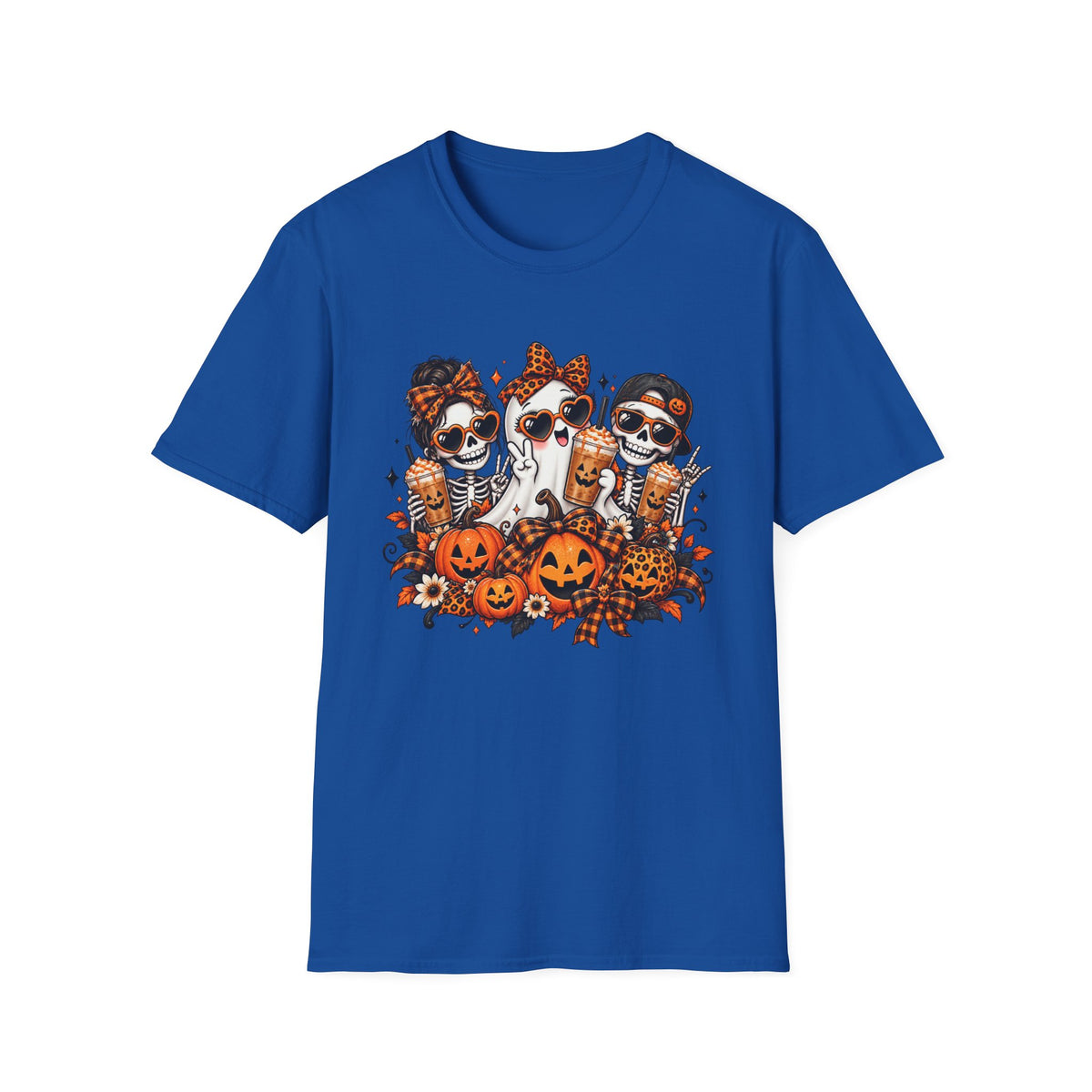 Halloween ghost and skeletons T-Shirt | Pumpkins, Candy, Spooky Costume Design