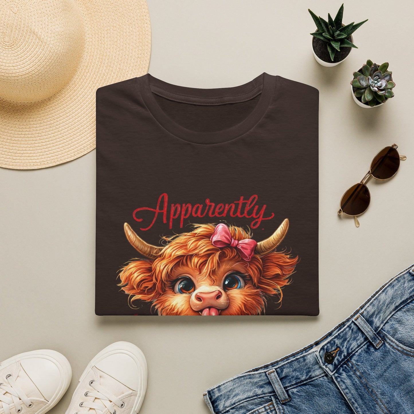 Apparently Highland Cow T-Shirt