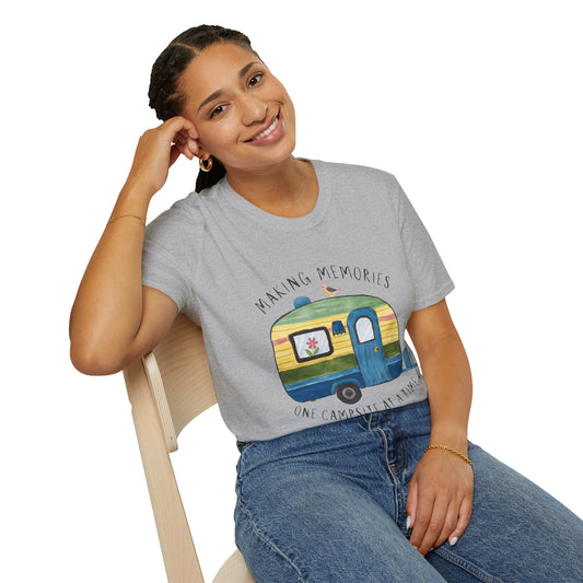 Making Memories Camper T-Shirt | Retro Travel Trailer Graphic