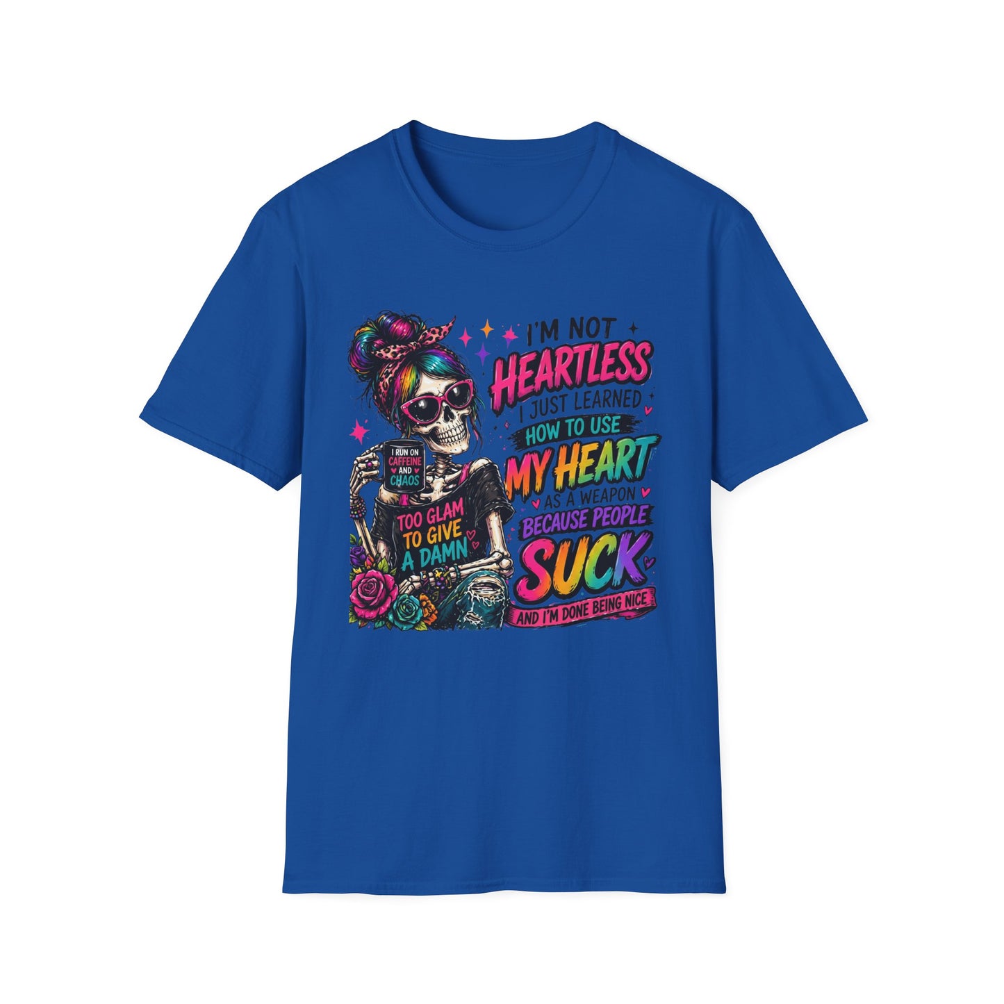 Skull Girl "Not Heartless" Graphic T-Shirt