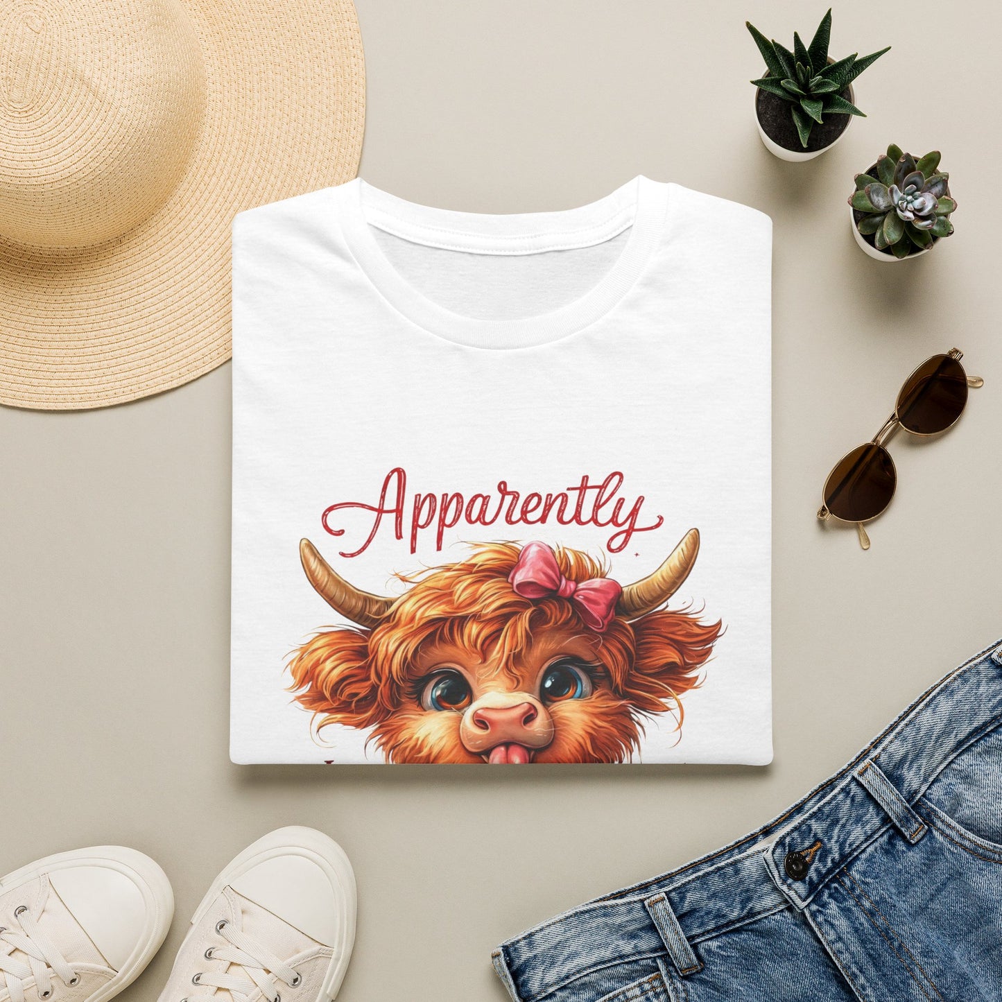 Apparently Highland Cow T-Shirt