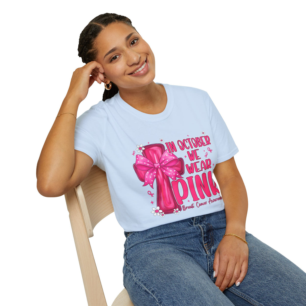 Breast Cancer Awareness T-Shirt — "In October We Wear Pink"