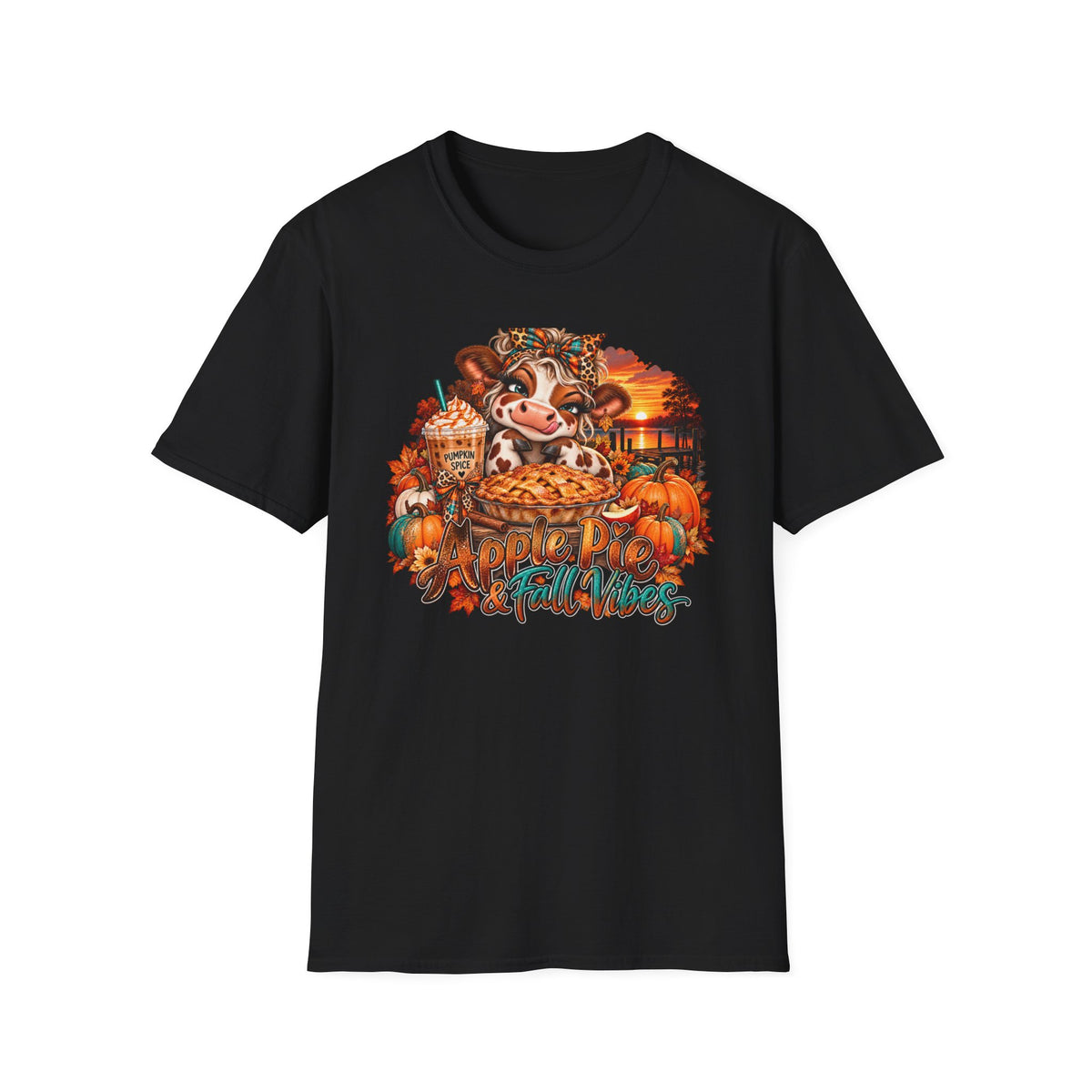 Apple Pie & Fall vibes  T-Shirt | Fall Farm Autumn Scene