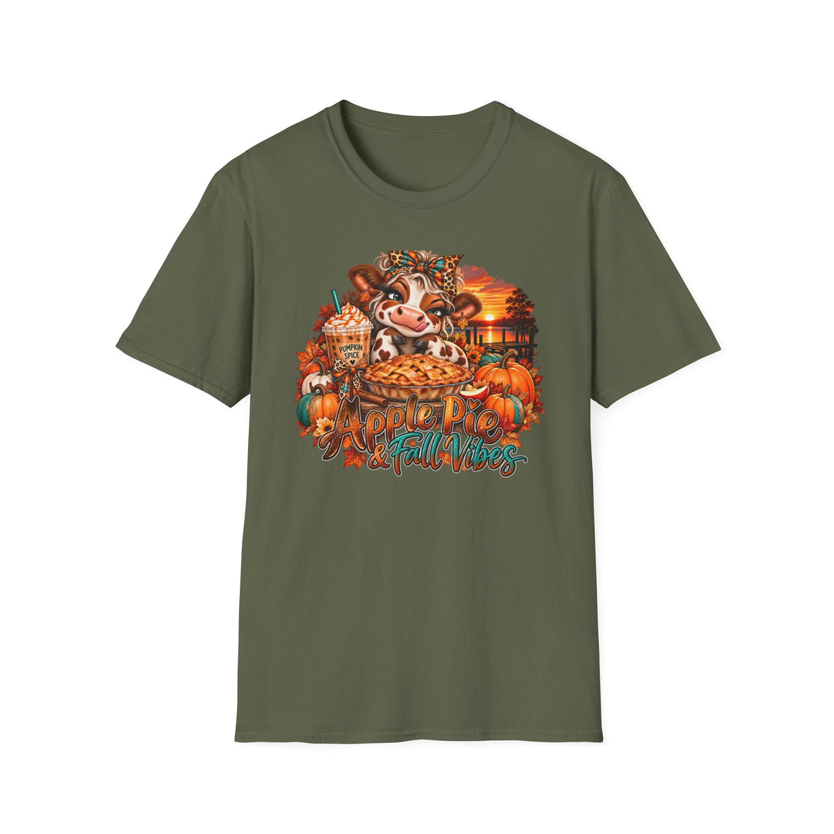 Apple Pie & Fall vibes  T-Shirt | Fall Farm Autumn Scene