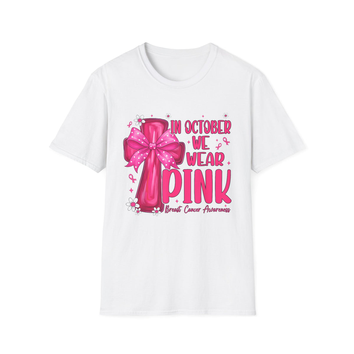 Breast Cancer Awareness T-Shirt — "In October We Wear Pink"