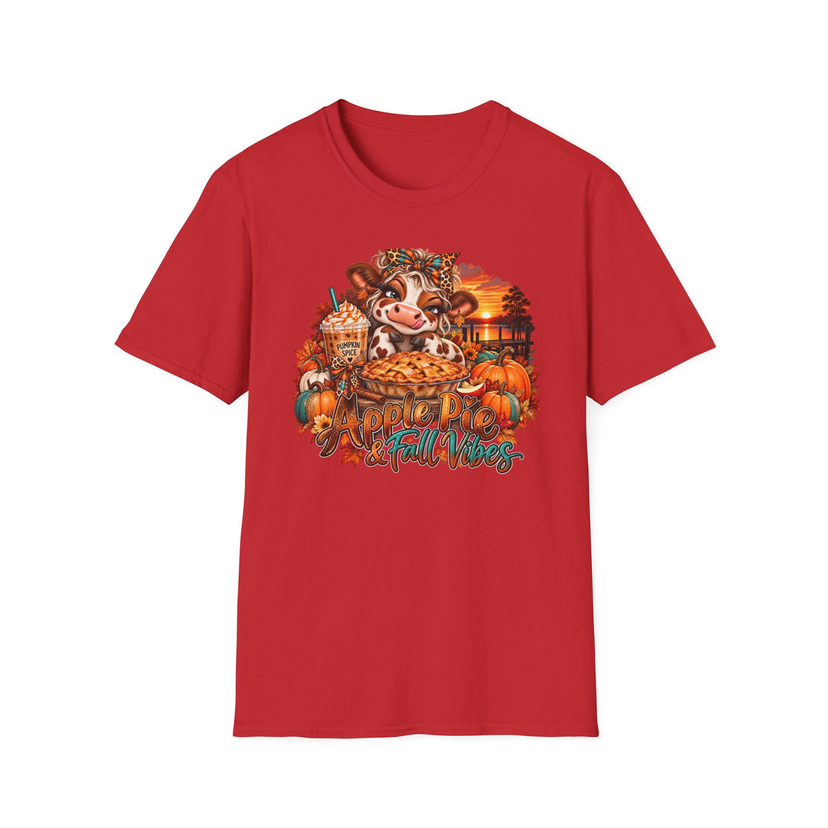 Apple Pie & Fall vibes  T-Shirt | Fall Farm Autumn Scene