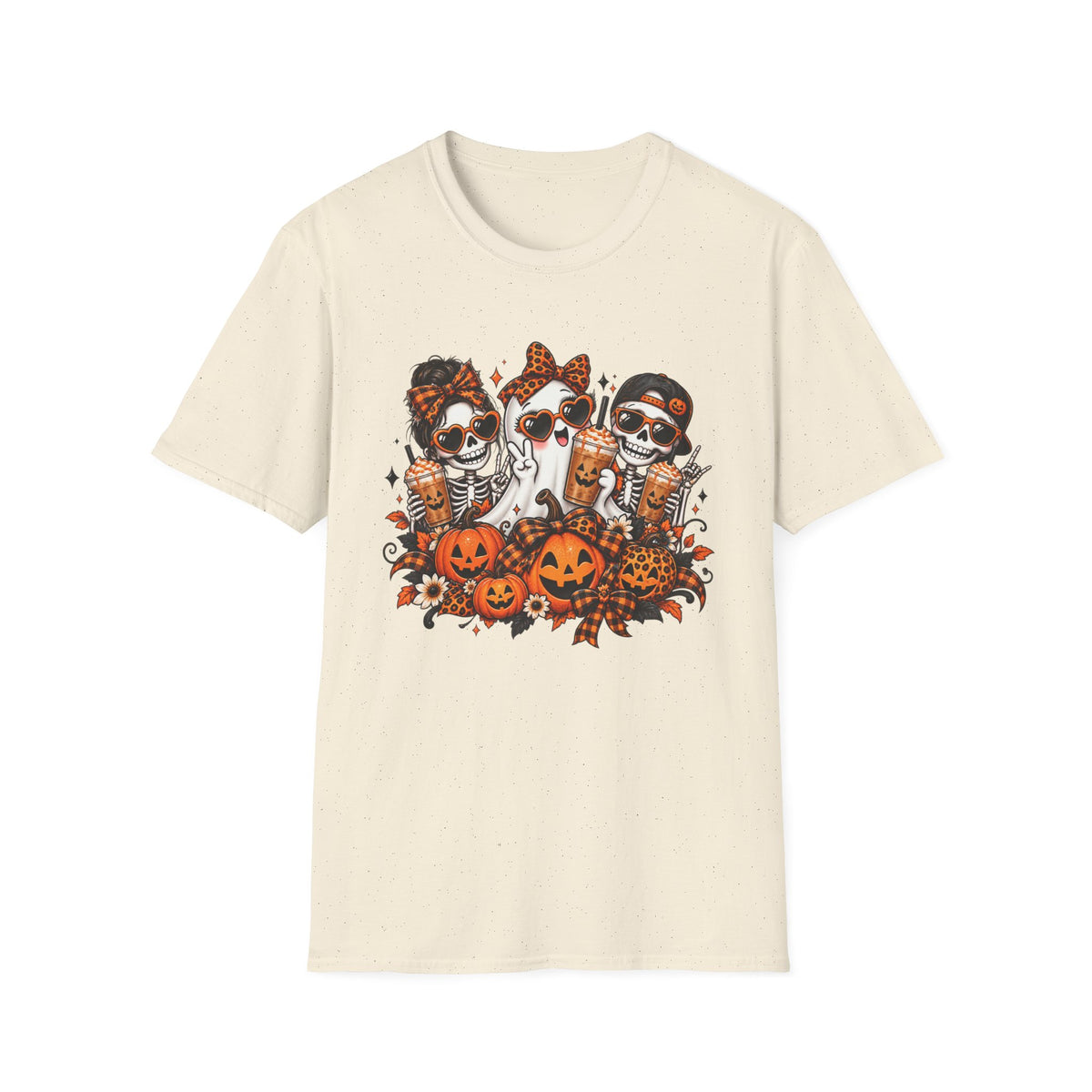 Halloween ghost and skeletons T-Shirt | Pumpkins, Candy, Spooky Costume Design