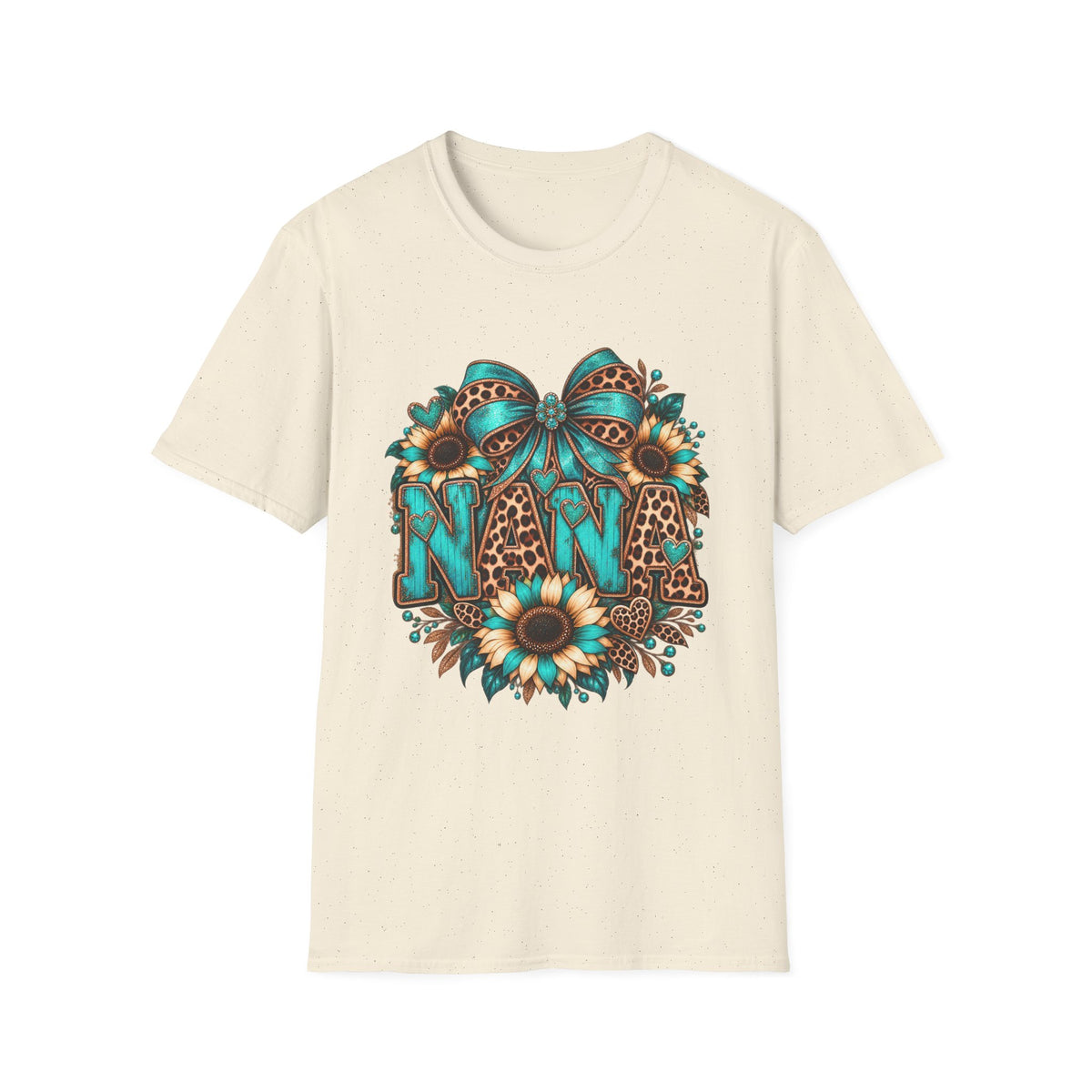 Teal Nana Floral Tshirt